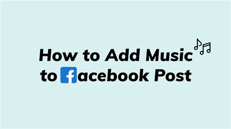 can i add music to a facebook post