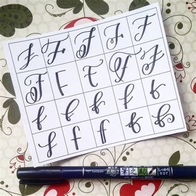 how to write an uppercase f in cursive: exploring the nuances of calligraphy